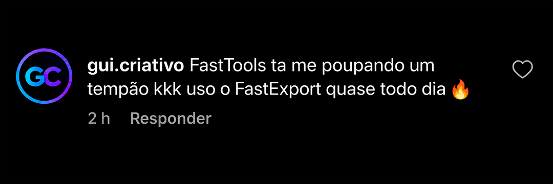 Imagem de comentário: FastExport no dia a dia.